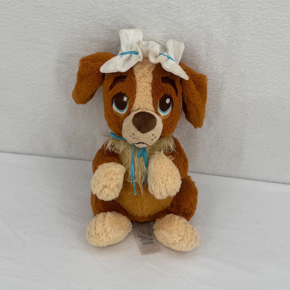 Disney Parks Babies Plush Nana Peter Pan Nanny Dog Puppy Stuffed Animal Toy 11"